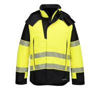 Portwest FR606 Parka Modaflame FR PW3 HV Jaune/Noir - Taille XL