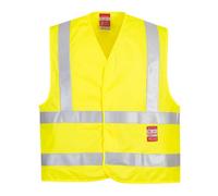 Portwest FR75 Gilet HV Résistant à la flamme Jaune - Taille S/M