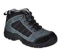 Portwest FW63 Basket Trekking Semelle Acier Anti-Perforation Col Double | Noir, 41, S1P EN ISO 20345, Cuir Suédé de Vache, Tirette Arrière, Antistatique, Respirant