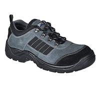 Portwest FW64 Chaussures de Sécurité Basses Trekking Embout Acier Respirant | Noir, 48, S1P EN ISO 20345, Polyester, Tirette Arrière, Col Double, Résistant aux Huiles, Antidérapant