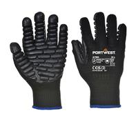 Portwest A790 Gant Anti Vibration Noir - Taille XXL - La paire