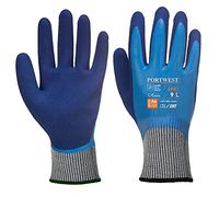 Portwest Gant anticoupure Liquid Pro HR Cut, Couleur: Bleu, Taille: XS, AP81B4RXS