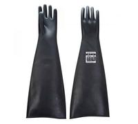 Portwest Gant caoutchouc A803 – Latex lourd 60 cm, résistant aux produits chimiques, Noir XL