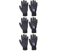 Portwest Gant Hiver Arctic, Couleur: Noir, Taille: L, A146BKRL (Lot de 3)