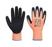 Portwest Gant Hiver Vis-Tex HR Cut nitrile, Couleur: Orange/Noir, Taille: L, A646O8RL