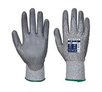 Portwest Gant paume PU A620GRRXS – Coupure B, Gris, Taille XS
