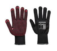 Portwest Gant Polka Picots PVC, Couleur: Noir, Taille: L, A110BKRL