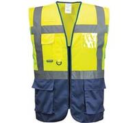 Portwest - Gilet haute visibilité - Homme (2XL) (Jaune/Bleu marine) - UTRW1051 Jaune/Bleu marine G