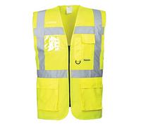 Portwest Gilet Haute Visibilité Executive Berlin Jaune Taille M S476YERM