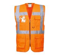 Portwest Gilet haute visibilité Executive Berlin S476ORRL Orange Taille L