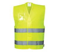 Portwest Gilet HV avec porte-badge double entrée, Couleur: Jaune, Taille: L/XL, C475YERL/XL