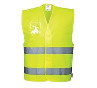 Portwest Gilet HV avec porte-badge double entrée, Couleur: Jaune, Taille: S/M, C475YERS/M