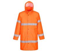 Portwest H442 Manteau de pluie haute visibilité 100 cm Orange - Taille XS