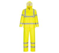 Portwest H448 Ensemble de pluie enroulable haute visibilité Jaune - Taille XS