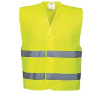 Portwest Gilet haute visibilité Homme C474 - double bandes, léger et confortable - jaune L/XL