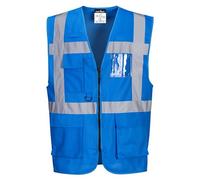 Portwest Gilet Iona F476 Executive haute visibilité Bleu royal Taille XL