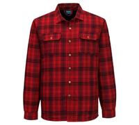 Portwest KA313 Chemise à carreaux doublée sherpa KA3 Rouge - Taille S