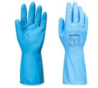 Portwest Lot de 12 paires de gants FD Chimique B en nitrile Bleu L - Taille 9 - Gants de travail