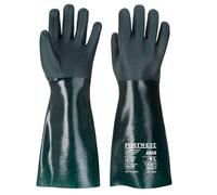 Portwest Gants A845 PVC 45 cm double trempage Vert Taille XL - La paire