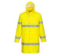 Portwest Manteau de pluie Hivis 100cm, Couleur: Jaune, Taille: 4XL, H442YER4XL