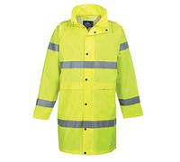 Portwest Manteau de pluie Hivis 100cm, Couleur: Jaune, Taille: XXL, H442YERXXL