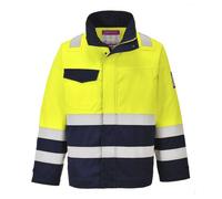 Portwest MV25 Veste Hi-Vis MODAFLAME Jaune/Marine - Taille XXL