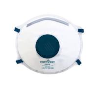 Portwest P203 Masque FFP2 à valve - Dolomite (Pk10) Blanc