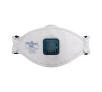 Portwest P261 Masque respiratoire FFP2 pliable avec valve modèle Dolomite (boîte de 10) Blanc