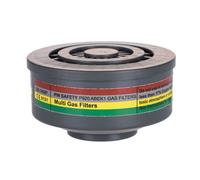 Portwest P920 Filtre à gaz ABEK1 - Raccord à filetage spécial (Pk4) Gris