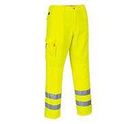 Portwest Pantalon Combat HV, Couleur: Jaune, Taille: XS, E046YERXS