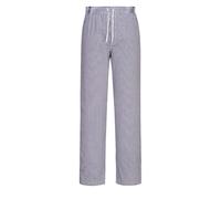 PORTWEST pantalon de cuisine coton élastiqué - - S -Bleu (Pied de poule) | Carreaux bleus, S, Ceinture Élastiquée, Serrage Réglable, Poche Arrière, Lavage Machine 60°C, Design Unisexe