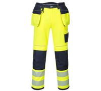 Portwest T501 Pantalon HV PW3 poches flottantes Jaune/Marine - Taille 46 - Standard