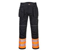 Portwest PW307 Pantalon Holster PW3 Hi-Vis Classe 1 Orange/Noir - Taille 33 - Standard