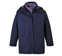 Portwest Parka Elgin 3-en-1 pour Femmes, Couleur: Marine, Taille: M, S571NARM