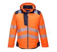 Parka Hv Pw3 Couleur : Orange/noir Taille S - Portwest