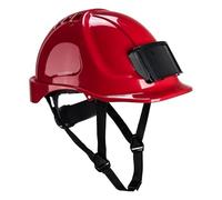 Portwest Casque rigide PB55 Endurance ventilé avec porte-badge Rouge
