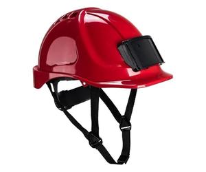 Portwest PB55 Endurance White Vented Safety Helmet with Visitor Badge Holder
