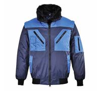 Portwest PJ20 Blouson pilote bicolore Marine, XS