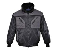 Portwest PJ20 Veste pilote bicolore Noir/Gris Gr. L