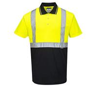 Portwest Polo Bicolore, Couleur : Jaune/Noir, Taille : XXXL, S479YBRXXXL