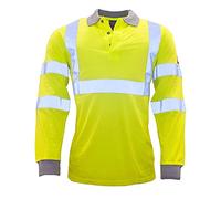 Portwest Polo manches longues FR antistatique et HiVis, Couleur: Jaune, Taille: 4XL, FR77YER4XL