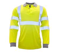 Portwest Polo manches longues FR antistatique et HiVis, Couleur: Jaune, Taille: L, FR77YERL