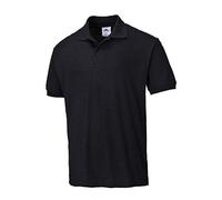 Portwest Polo Naples, Couleur: Noir, Taille: 5XL, B210BKR5XL