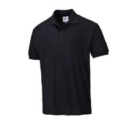 Portwest Polo Naples, Couleur: Noir, Taille: S, B210BKRS