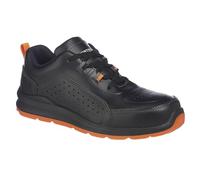 Portwest FC09 Compositelite Perforated Safety Trainer S1P Noir/Orange - Taille 38