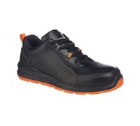 Portwest FC09 Compositelite Perforated Safety Trainer S1P Noir/Orange - Taille 41
