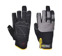 Portwest Gants A740 Powertool Pro – Haute performance multi-usage – Noir Taille XL