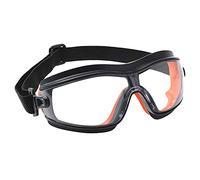 Portwest PW26 Lunette de Sécurité Look Protection Supérieure Avant Léger | Incolore, Taille unique, EN 166, EN 170, Bandeau Élastique Réglable, Traitement Anti-Rayures, Revêtement Anti