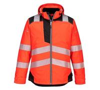 Portwest - PW3 Veste d'hiver Hi-Vis XXL/ROUGE/NOIR