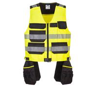Portwest PW308 PW3 Classe 1 Gilet porte-outils Yellow/Black Taille XXXL